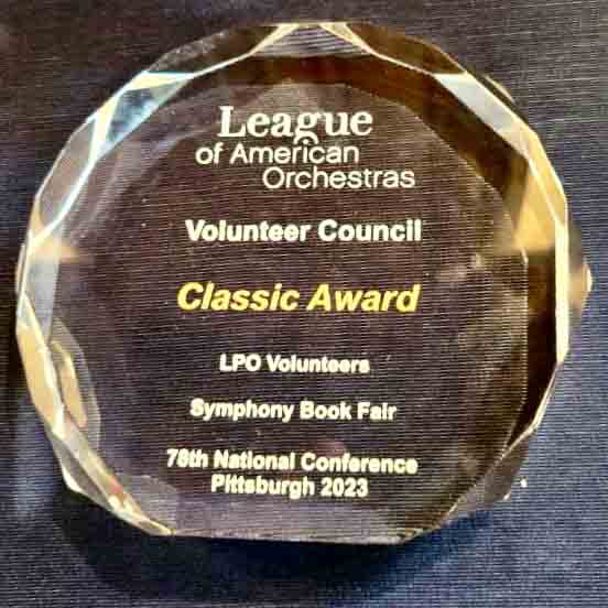 LPO Volunteers Book Fair wins a National Award
